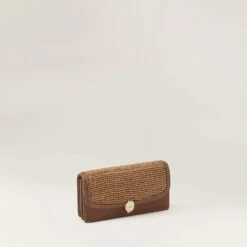 Adelie Wallet With Raffia -Chic & Cozy BAG51738 CuoioNoug 5