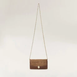 Adelie Wallet With Raffia -Chic & Cozy BAG51738 CuoioNoug 6