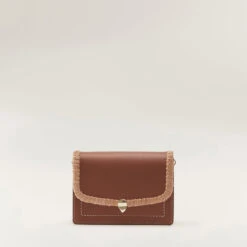 Dauphine Crossbody With Raffia