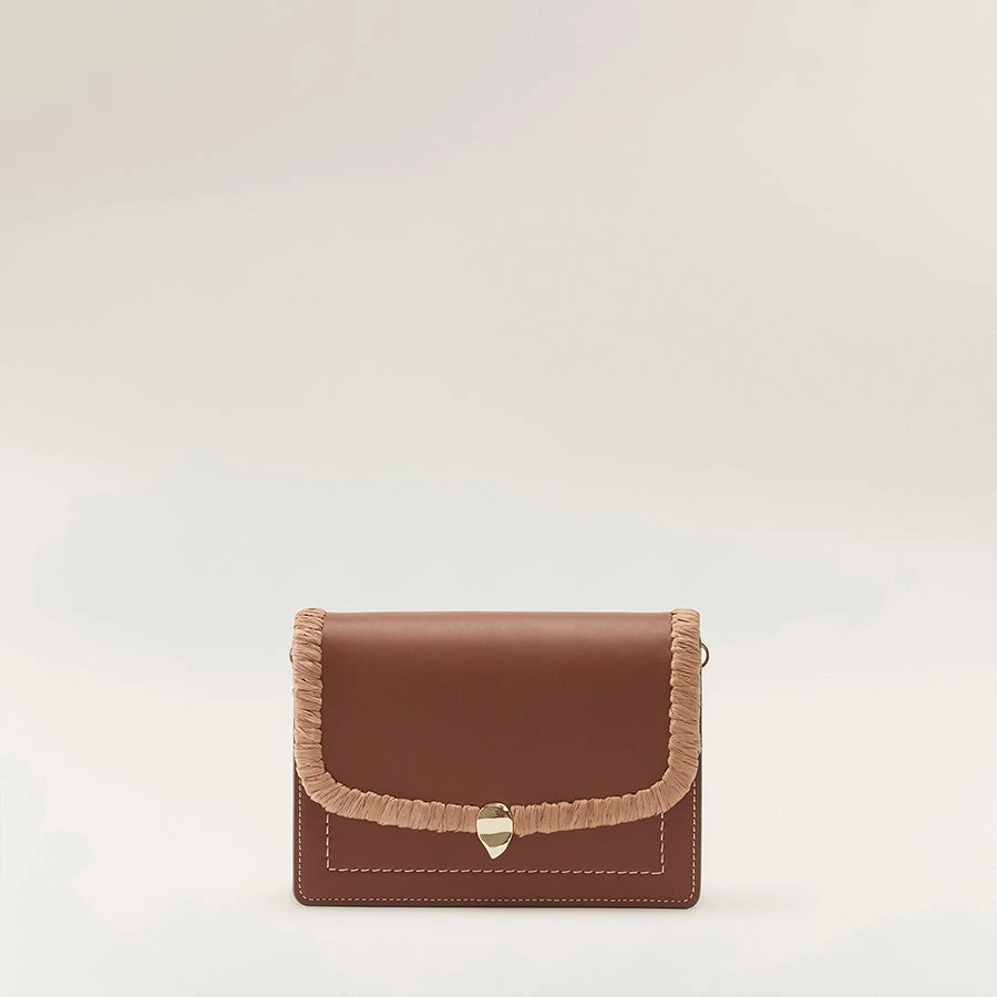 Dauphine Crossbody With Raffia 3 Dauphine Crossbody With Raffia