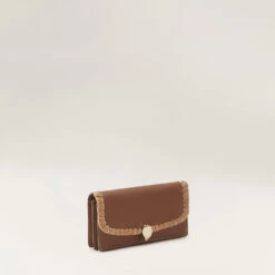 Blisse Wallet With Raffia -Chic & Cozy BAG51784 CuoioNoug 3