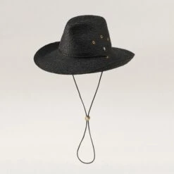 Madison Raffia Braid Fedora -Chic & Cozy HAT52180 Charcoal 4